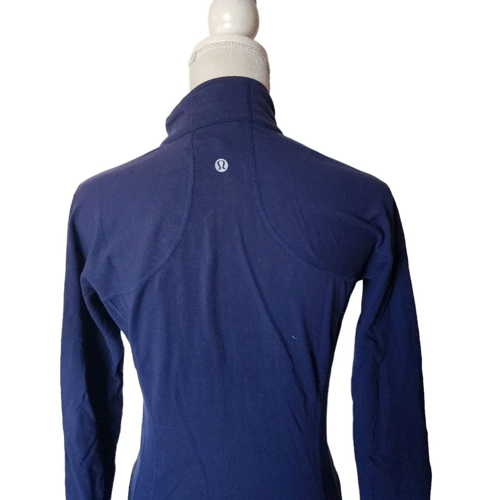 Lululemon Athletica Jacket‎ 8 Shape Jacket Blue Zipper Luon Lightweight